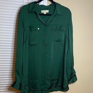 Michael Kors Forest Green Button Down Shirt